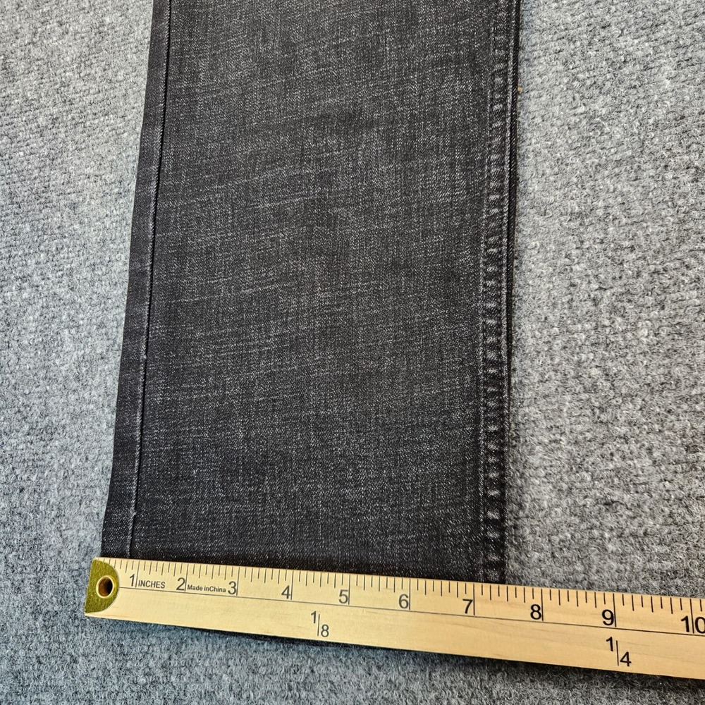 Buffalo David Bitton Jackson Straight Stretch Jeans Mens 32x32 Faded Black Denim - Picture 2 of 11